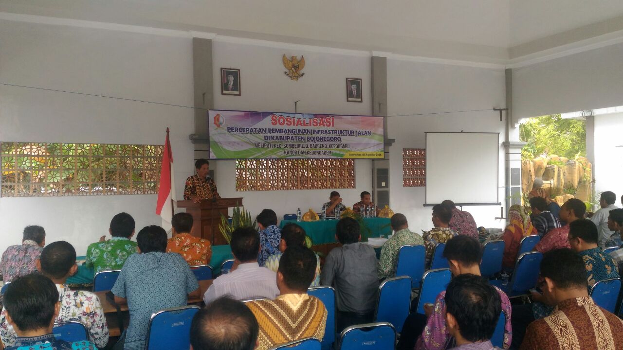 Sosilaisasi Percepatan Pembangunan Infrastruktur Jalan Di Kabupaten Bojonegoro