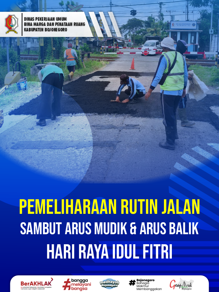 Pemeliharaan Rutin Jalan Sambut Arus Mudik Lebaran