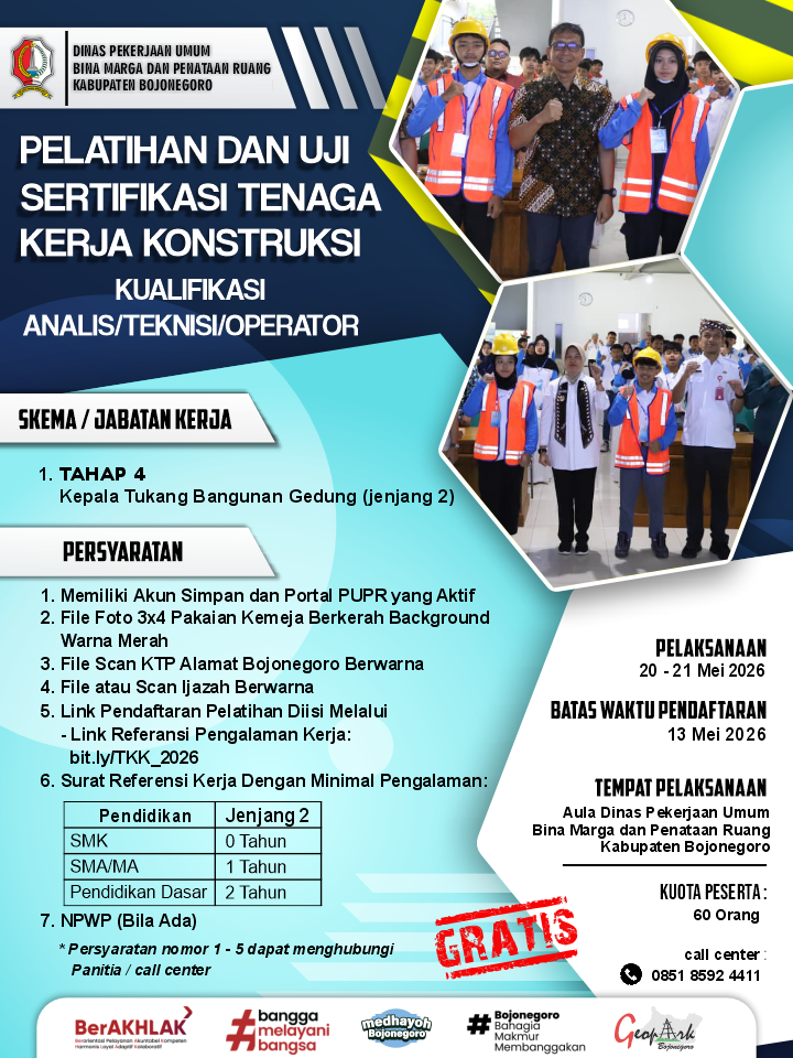 Pelatihan & Uji Sertifikasi Tenaga Kerja Konstruksi – Tahap 4