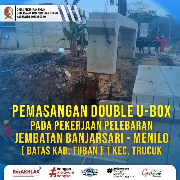 Progres Pelebaran Jembatan Banjarsari–Menilo